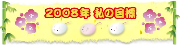 2008�N ���̖ڕW