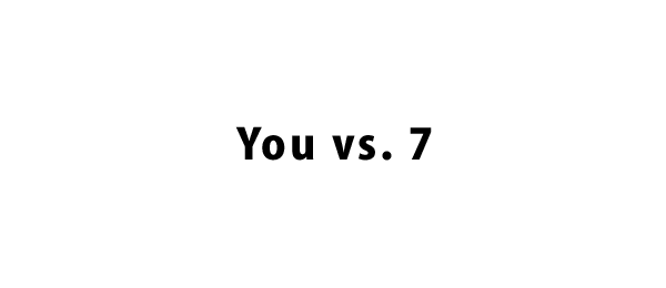 You vs．7