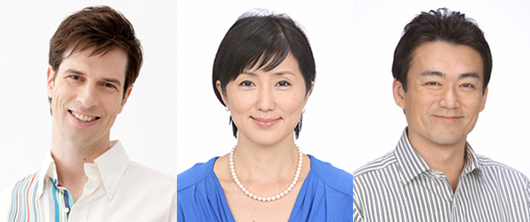 左から)パトリック・ハーラン(パックン)、佐々木恭子、奥寺健
