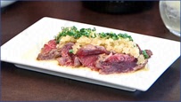 ノド肉のたたき
