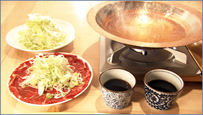 桜肉のしゃぶしゃぶ 