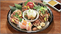 >鶏刺し5種盛り合わせ