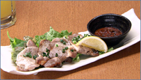 黒豚あぐーのあぶり焼き