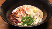 ごまだれ地鶏タンタンうどん