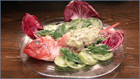 金目鯛と京野菜の菜園風カルパッチョ