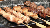鶏串盛り