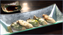牡蠣の大葉揚げ