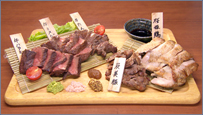 炭焼塊肉おまかせ5種盛り