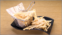 ポテトフライとたくさんのグラナパダーノチーズ