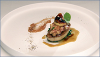 フォアグラのプランシャ焼き 無花果のデクリネゾン