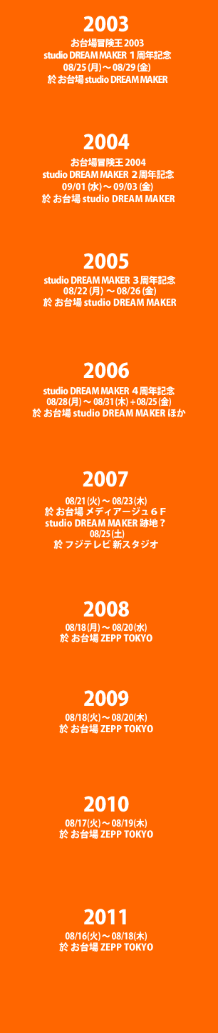 坂崎幸之助のお台場フォーク村　2003〜2010