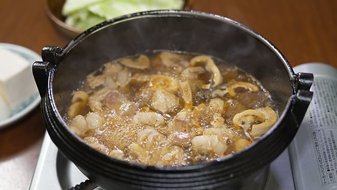 もつ繁・もつのすき焼き