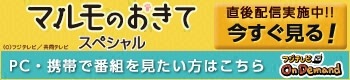 マルモのおきてスペシャル　直後配信実施中！！　今すぐ見る！　PC・携帯で番組を見たい方はこちら