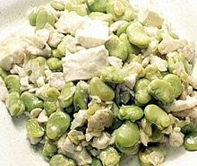 そら豆と豆腐の中華風うま煮