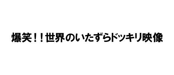 爆笑！世界のいたずらドッキリ映像