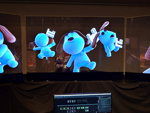 『第2回 フジテレビジュツ博』透過ディスプレイ