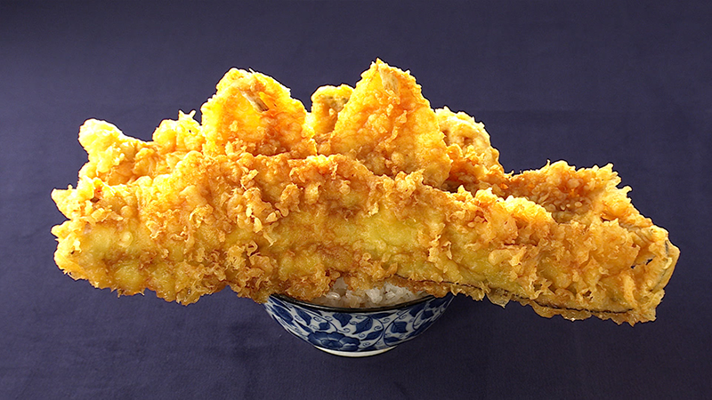 穴子天丼＋キス天