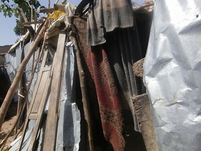 ンジャメナ市内のスラム