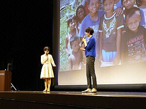 森本さやかアナウンサー現地取材報告講演会（岡山編）