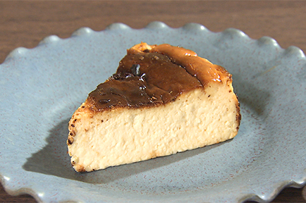 酒粕のバスクチーズケーキ
