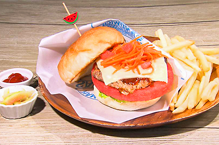 夏限定！スイカバーガー
