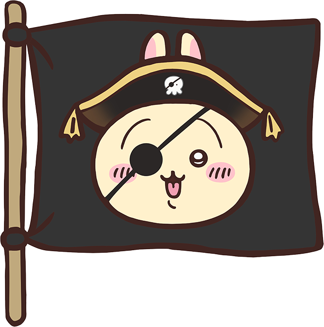 うさぎ海賊旗