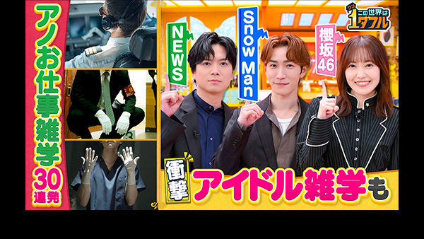 この世界は1ダフル★明日人に言いたくなる！気になるお仕事の意外な雑学大連発SP