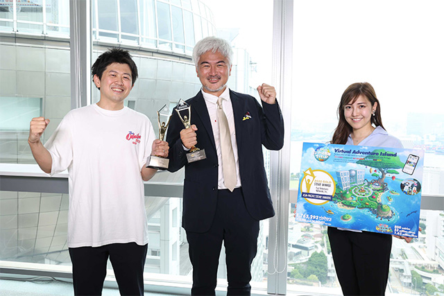 左から)イベントプロデユーサー・青木僚平、総合プロデューサー・渡邊貴、制作ディレクター・阪本理紗