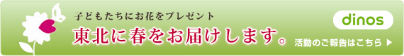 子どもたちにお花をプレゼント 東北に春をお届けします