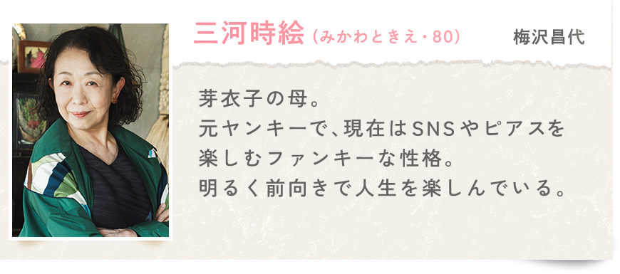 こないだおばさんって言われたよ 相関図 三河時絵