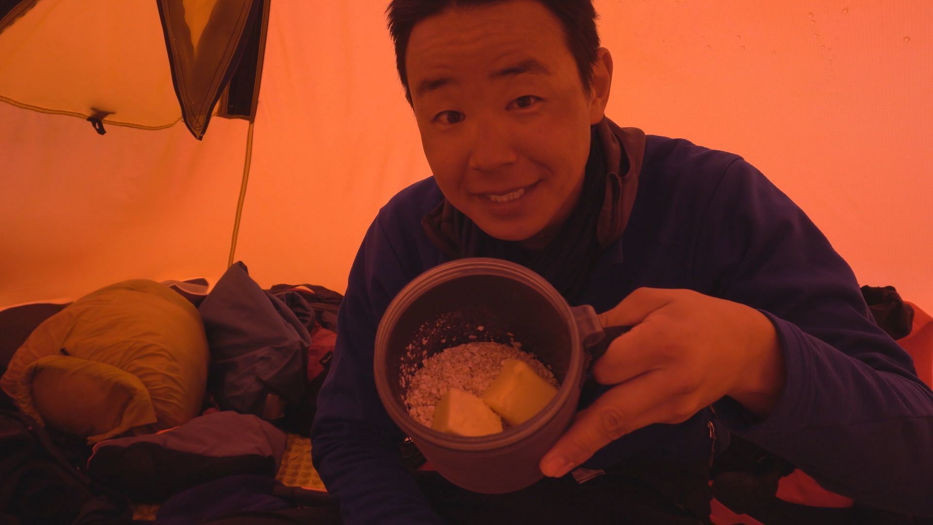 南極での食事風景