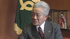 町長時代の岩本忠夫氏(元・双葉町長)
