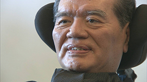 ALS発症後の徳田虎雄（当時72歳）