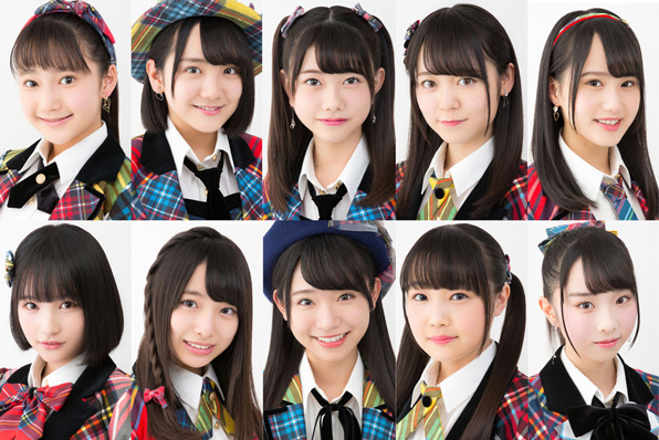 「絶対的10人」(上段左から)鈴木くるみ、田口愛佳、千葉恵里、西川怜、前田彩佳(下段左から)矢作萌夏、久保怜音、山内瑞葵、佐藤美波、岡田梨奈