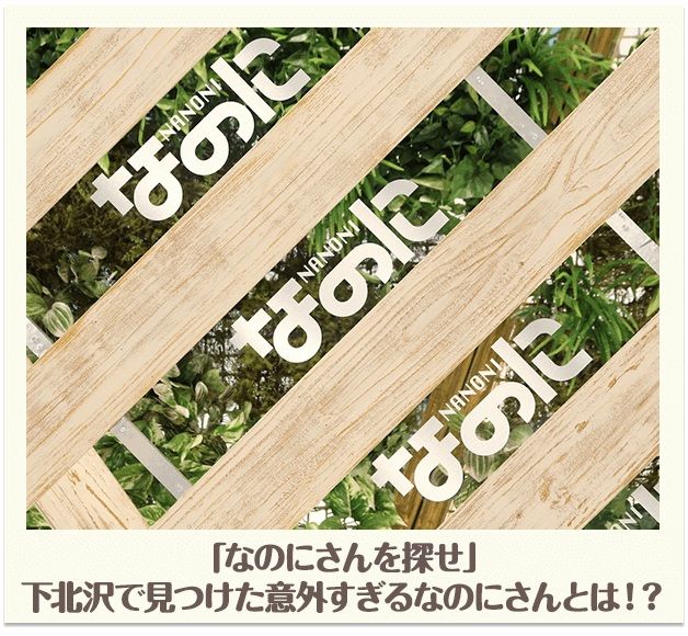 「なのにさんを探せ」下北沢で見つけた以外すぎるなのにさんとは！？