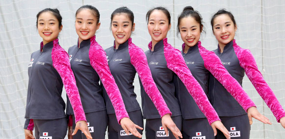 新体操 日本代表フェアリージャパン 竹中七海、熨斗谷さくら、松原梨恵、杉本早裕吏、鈴木歩佳、横田葵子