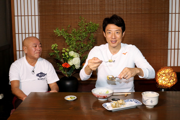 金沢の茶屋街でバイ貝料理に舌鼓