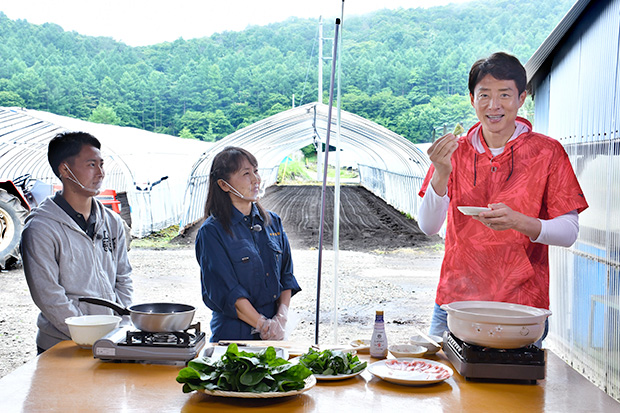 甘さが際立つ！ほうれん草のしゃぶしゃぶ