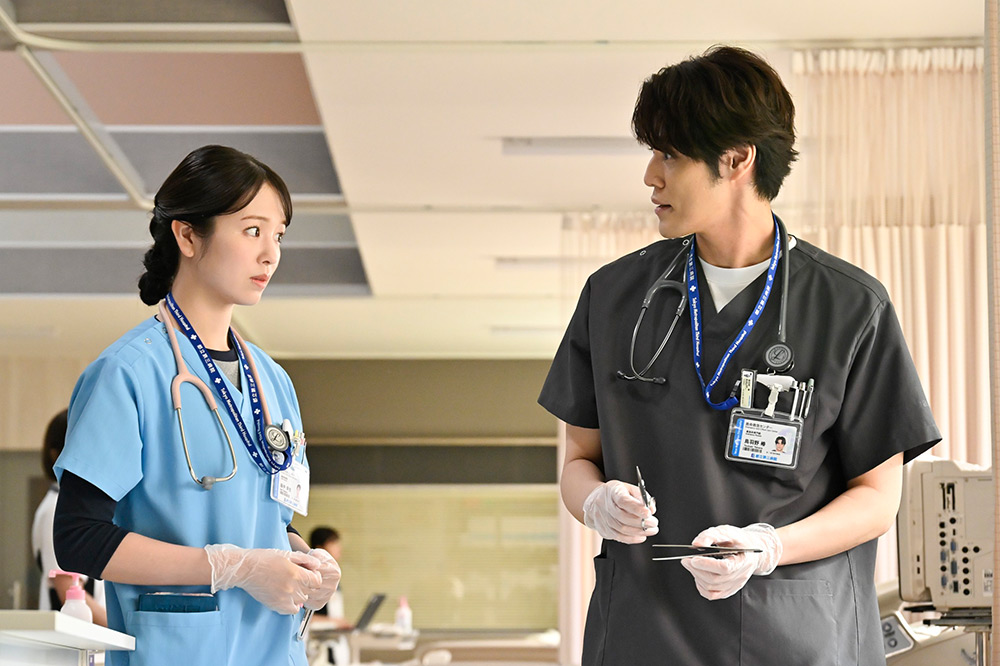 『救命病棟24時』鳥羽野椿(宮野真守)、田中芽生(横田真悠)