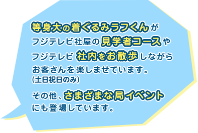 フジテレビキャラクター 小犬のラフちゃん フジテレビ