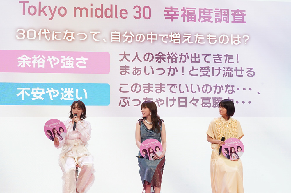 『Tokyo middle 30』仲里依紗、のん、深川麻衣