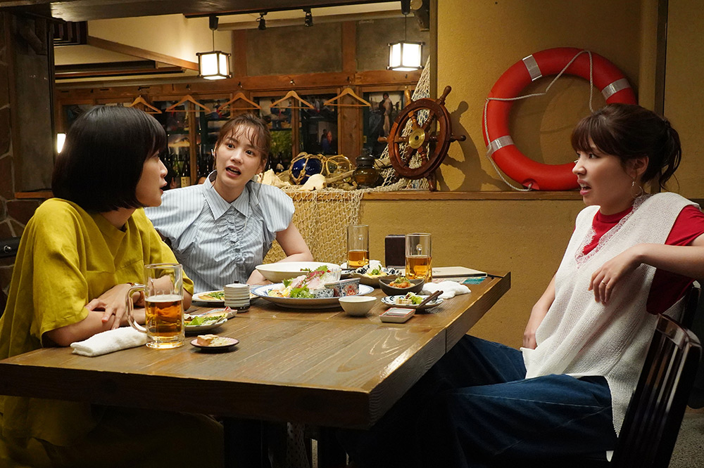 『Tokyo middle 30』佐倉麻紀(仲里依紗)、山地遥(のん)、永野薫子(深川麻衣)
