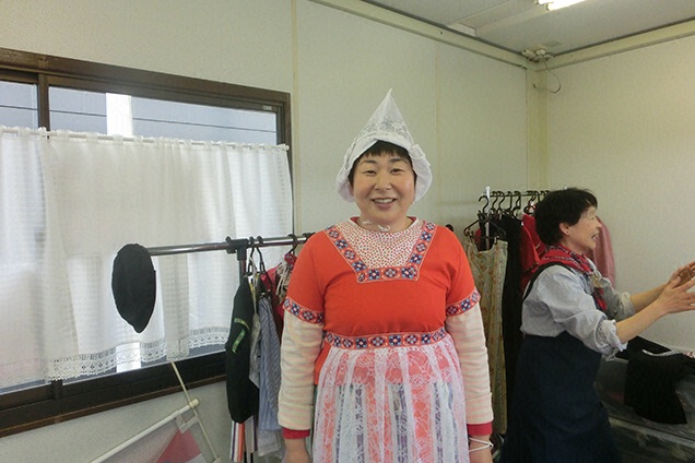 こんなオランダ衣装も着れちゃって