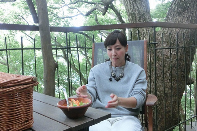 ゲストの藤本美貴姉さんもツリーハウスに大満足のご様子