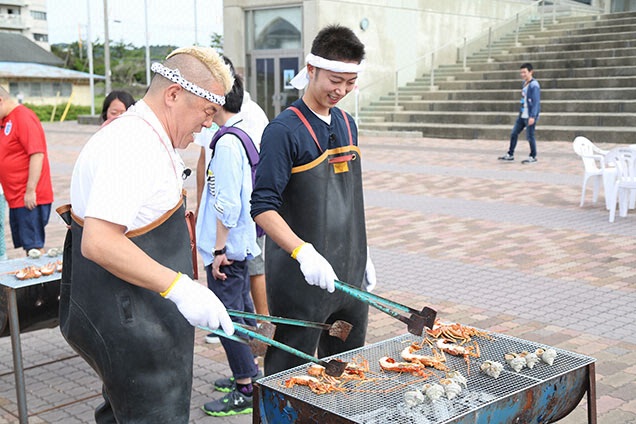 ウドさん金田さん前日の夜漁にいきまして