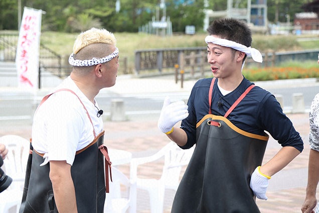 前日からロケしててもパワフルな二人