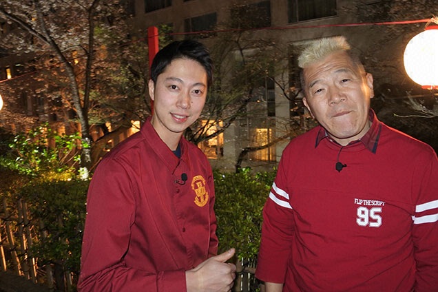 ウドさん、金田さんもライトアップ
