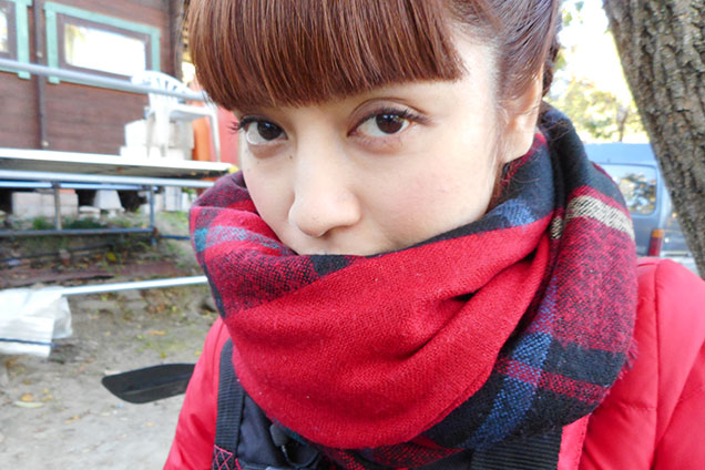 実は怖くてカヌーをほとんど天野さんに漕いでもらった愛梨ちゃん