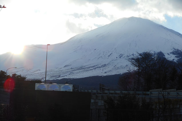 富士山頂。