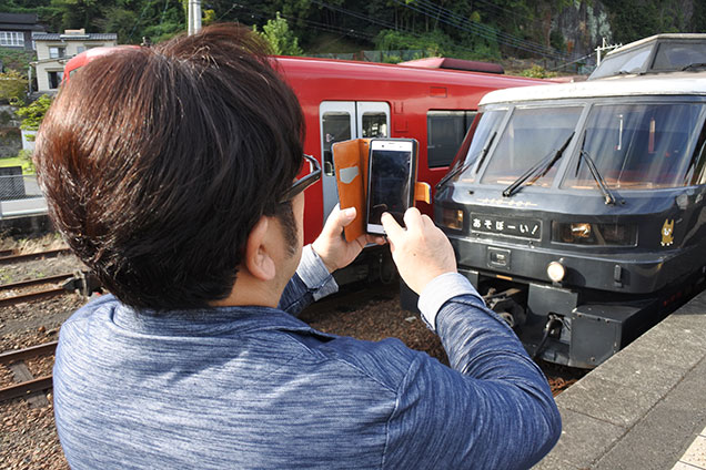 「特急あそぼーい！」に乗って、阿蘇へ向かいます！